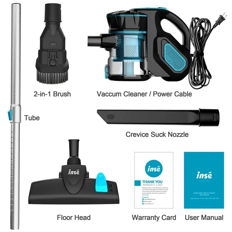 Wired Vacuum Cleaner INSE I5 Handheld Stick Vacuum with18Kpa 600W Powerful Suction Bagless Aspirador for Household Cleaning Wired Vacuum Cleaner INSE I5 Handheld Stick Vacuum with18Kpa 600W Powerful Suction Bagless Aspirador for Household Cleaning
