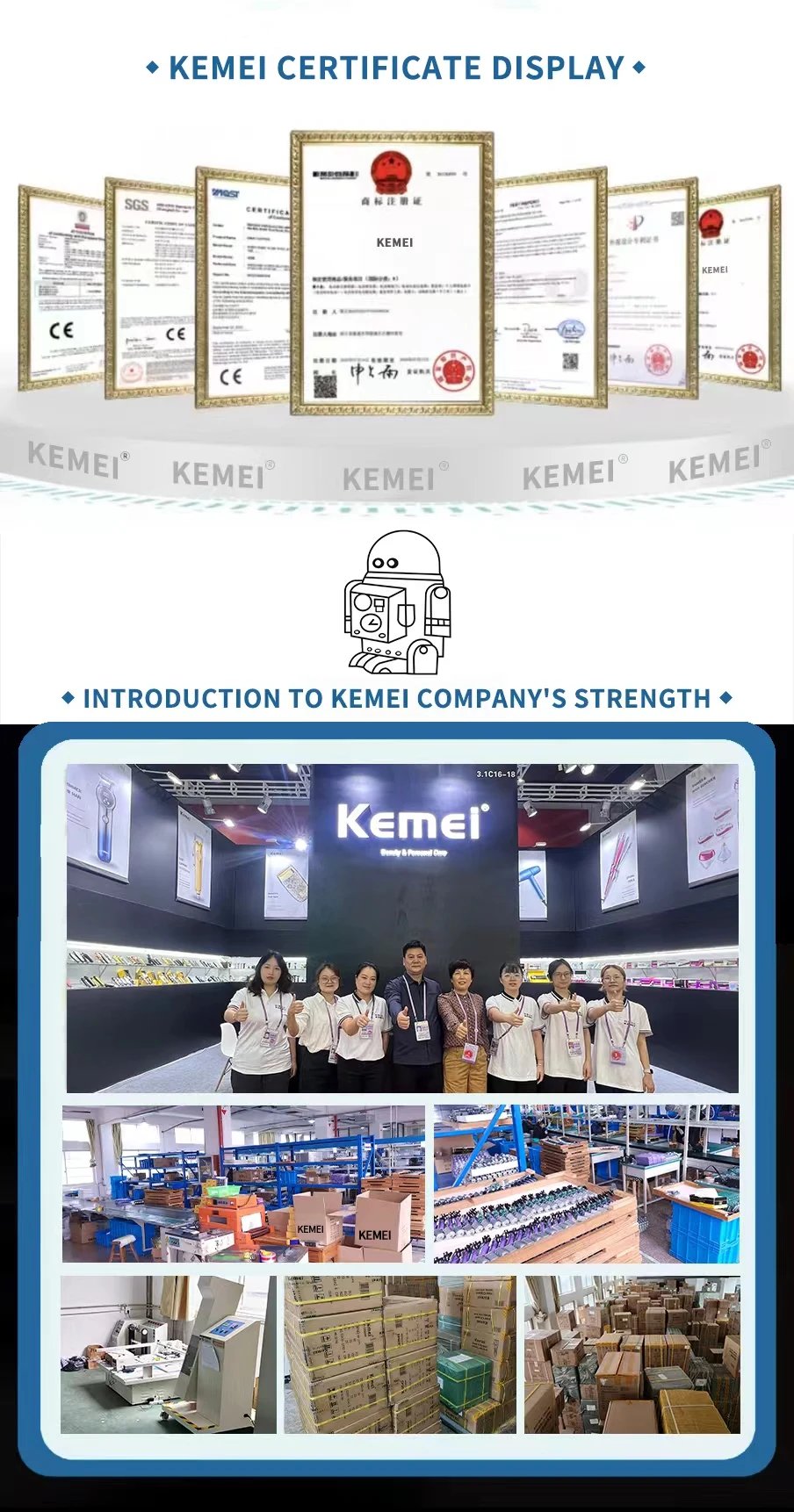 Máquina de peluquero con carga rápida USB, cortador de pelo con cuchillas Kemei km-2299 1200MA, cortadora de pelo inalámbrica recargable Máquina de peluquero con carga rápida USB, cortador de pelo con cuchillas Kemei km-2299 1200MA, cortadora de pelo inalámbrica recargable