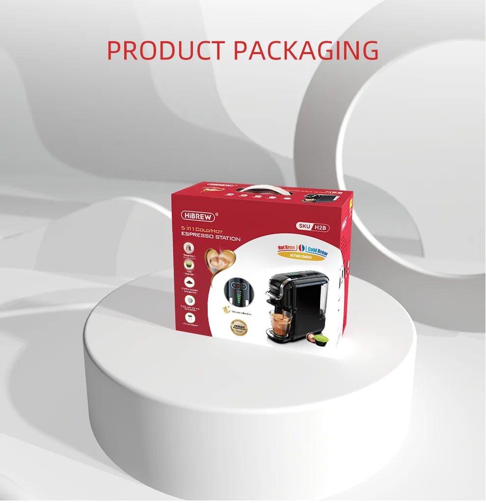 M&aacute;quina de caf&eacute; de c&aacute;psulas m&uacute;ltiples HiBREW, leche Dolce Gusto caliente/fr&iacute;a Nespresso c&aacute;psula ESE c&aacute;psula caf&eacute; molido cafeter&iacute;a 20Bar 5 en 1