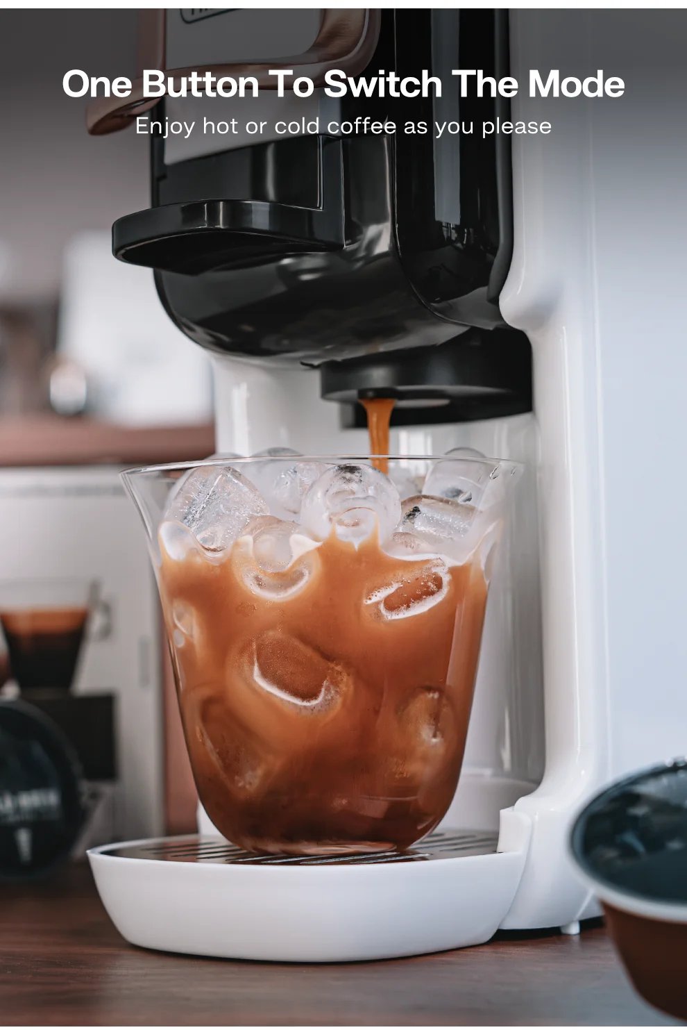 M&aacute;quina de caf&eacute; de c&aacute;psulas m&uacute;ltiples HiBREW, leche Dolce Gusto caliente/fr&iacute;a Nespresso c&aacute;psula ESE c&aacute;psula caf&eacute; molido cafeter&iacute;a 20Bar 5 en 1