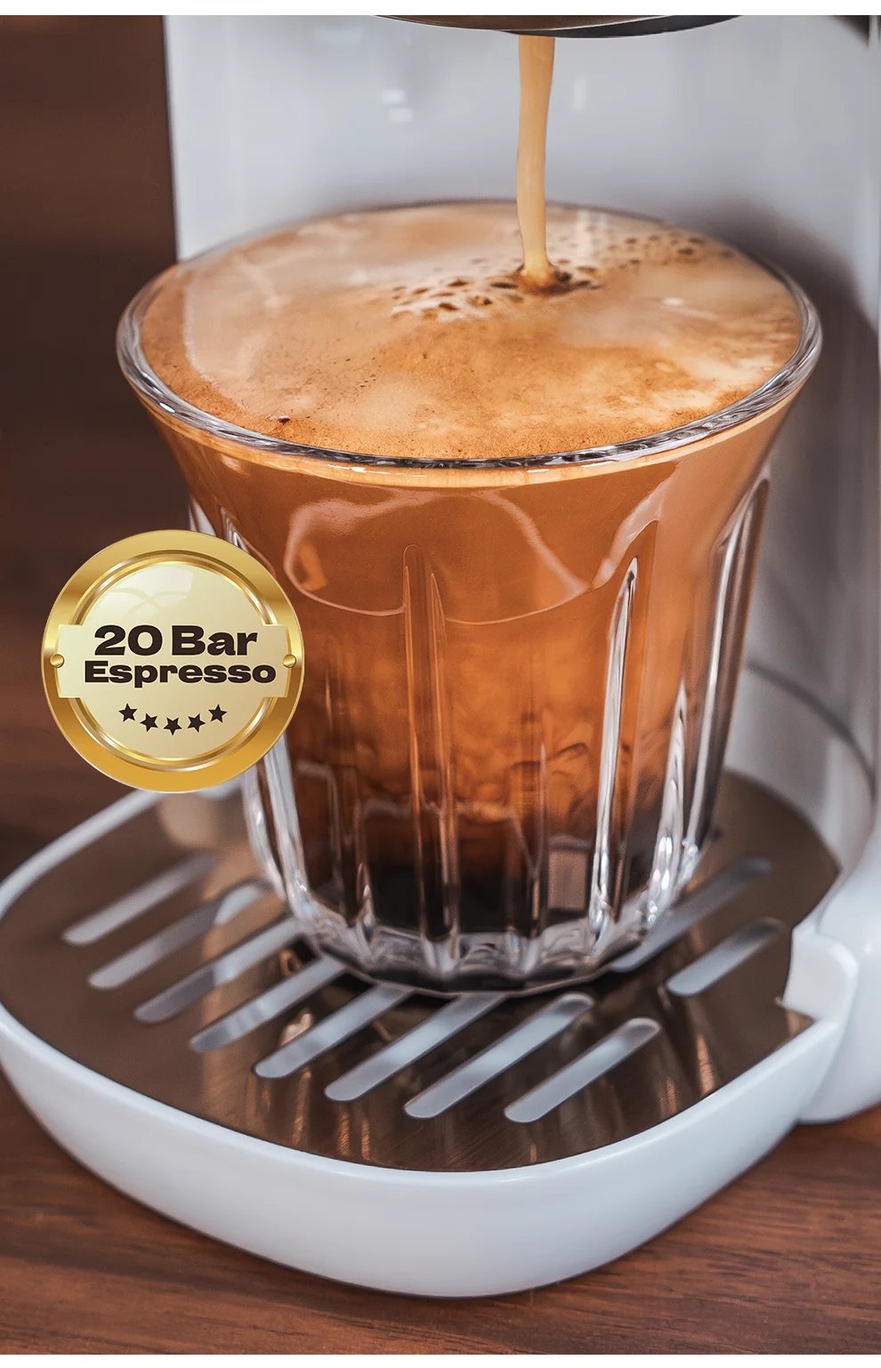 M&aacute;quina de caf&eacute; de c&aacute;psulas m&uacute;ltiples HiBREW, leche Dolce Gusto caliente/fr&iacute;a Nespresso c&aacute;psula ESE c&aacute;psula caf&eacute; molido cafeter&iacute;a 20Bar 5 en 1