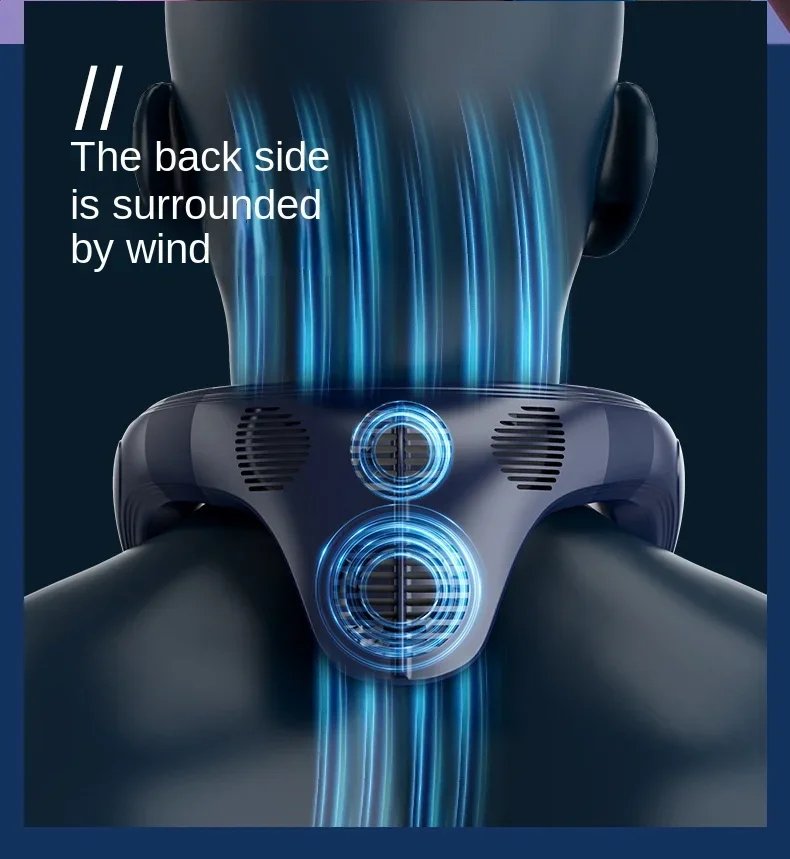 Nuevo aire acondicionado de cuello, ventilador de cuello portátil, refrigeración Semiconductor recargable, ventilador sin aspas, ventilador Personal para exteriores, refrigerador portátil Nuevo aire acondicionado de cuello, ventilador de cuello portátil, refrigeración Semiconductor recargable, ventilador sin aspas, ventilador Personal para exteriores, refrigerador portátil
