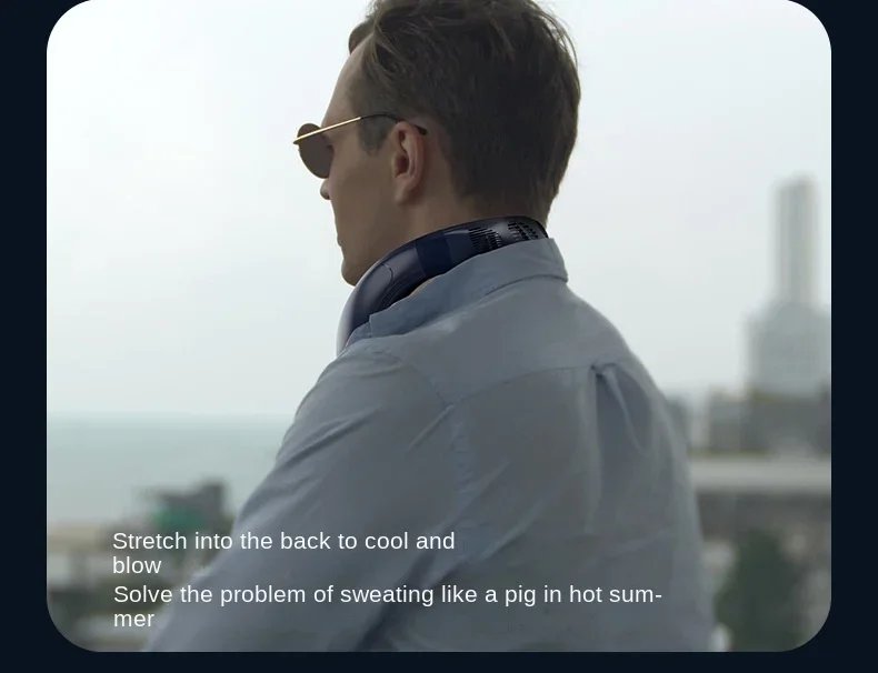 Nuevo aire acondicionado de cuello, ventilador de cuello portátil, refrigeración Semiconductor recargable, ventilador sin aspas, ventilador Personal para exteriores, refrigerador portátil Nuevo aire acondicionado de cuello, ventilador de cuello portátil, refrigeración Semiconductor recargable, ventilador sin aspas, ventilador Personal para exteriores, refrigerador portátil