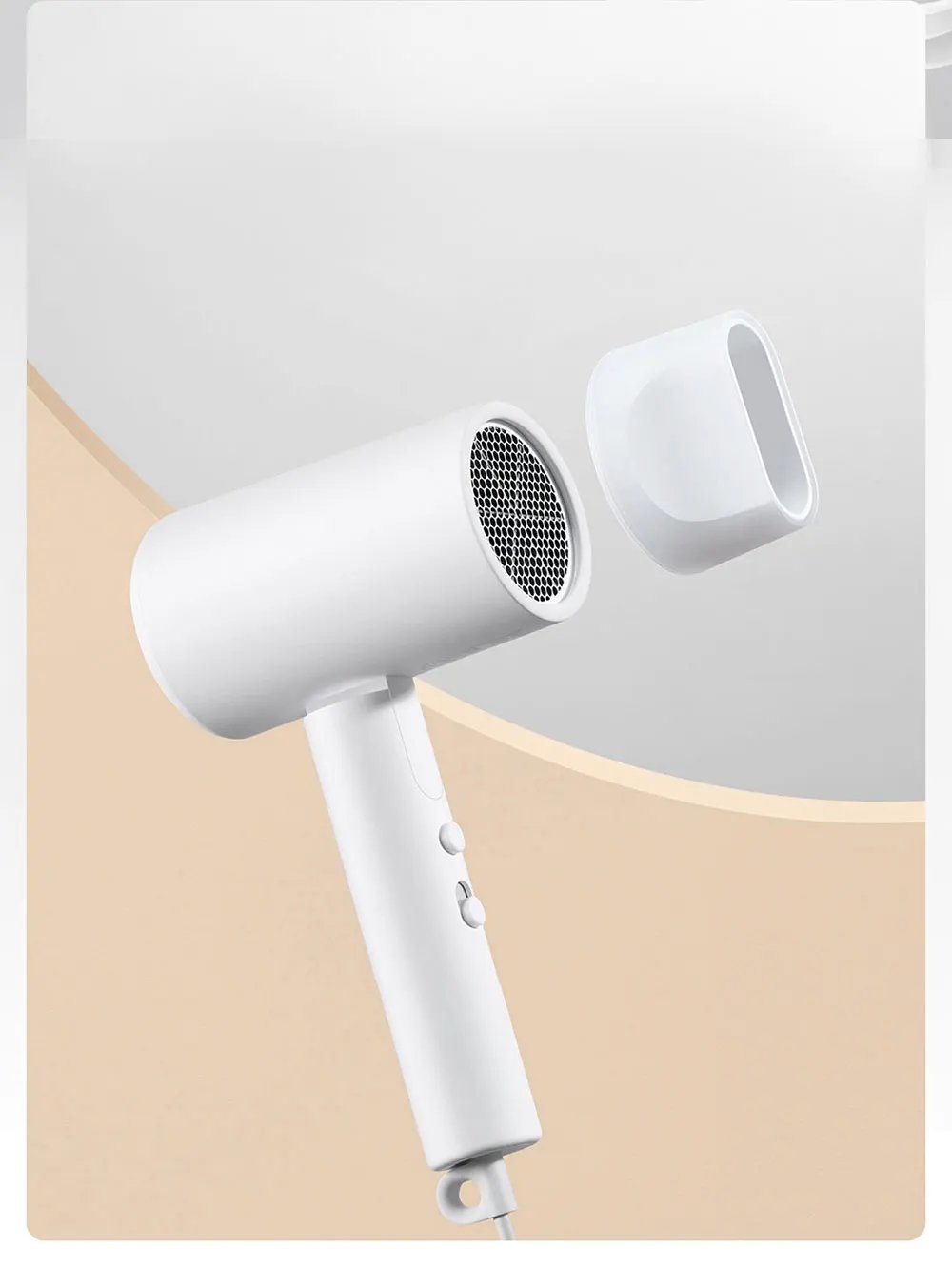 XIAOMI MIJIA-secador de pelo port&aacute;til de ani&oacute;n H101, secado r&aacute;pido, profesional, plegable, 1600W, 50 millones de Lons negativos, cuidado del cabello para viajes en casa
