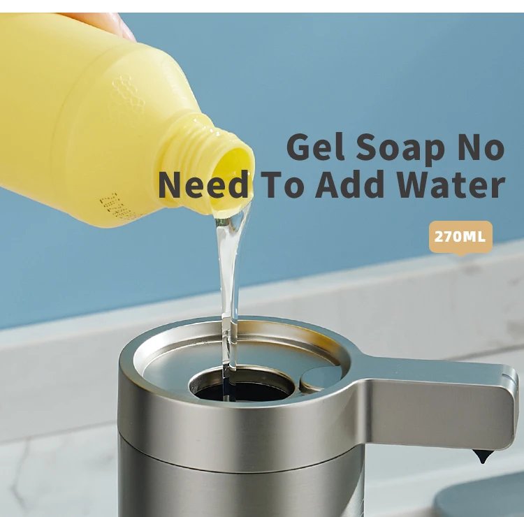Máquina de jabón de cocina con Sensor automático, desinfectante fuera de las manos, dispensador de jabón eléctrico inteligente para baño, acero inoxidable 304 Máquina de jabón de cocina con Sensor automático, desinfectante fuera de las manos, dispensador de jabón eléctrico inteligente para baño, acero inoxidable 304