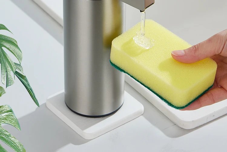 Máquina de jabón de cocina con Sensor automático, desinfectante fuera de las manos, dispensador de jabón eléctrico inteligente para baño, acero inoxidable 304 Máquina de jabón de cocina con Sensor automático, desinfectante fuera de las manos, dispensador de jabón eléctrico inteligente para baño, acero inoxidable 304