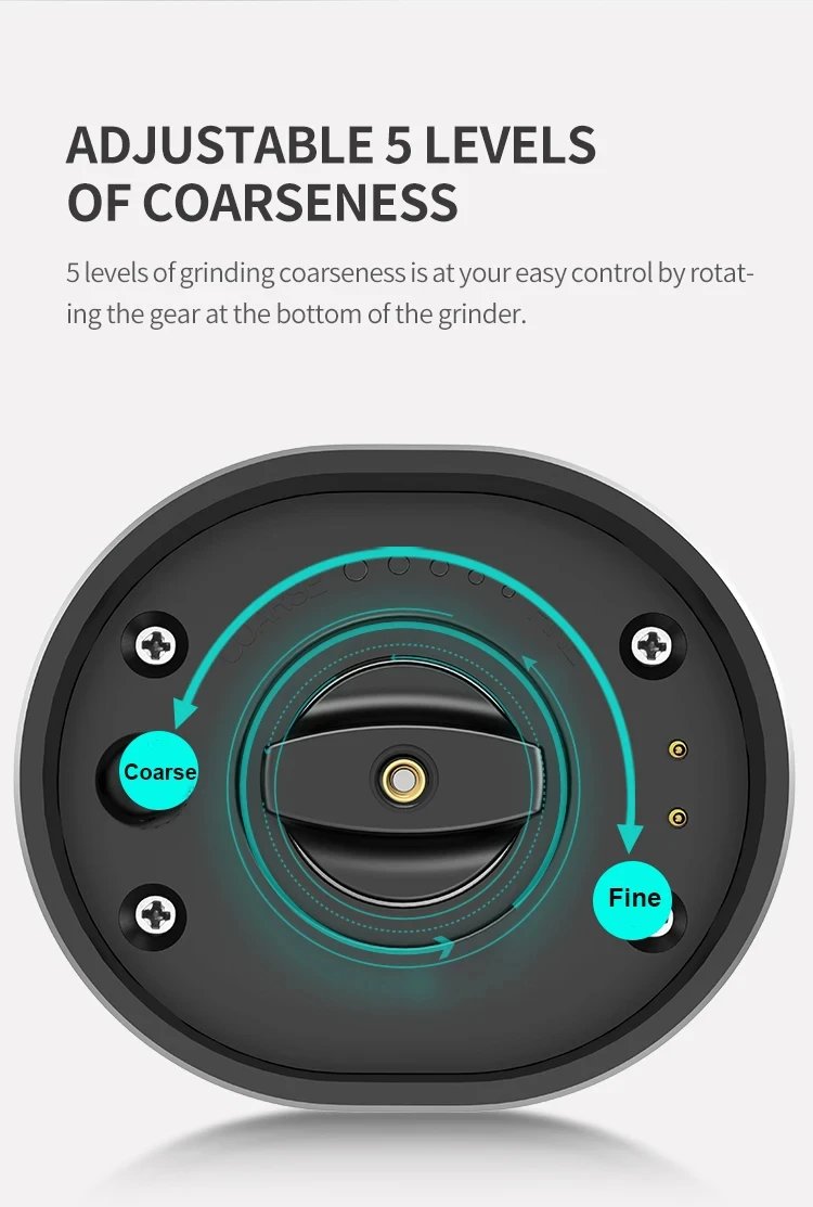 Juego de molinillo de pimienta y sal recargable, Base de carga USB, especias eléctricas automáticas ajustables, LED, molino de una mano, herramientas de cocina - Al Juego de molinillo de pimienta y sal recargable, Base de carga USB, especias eléctricas automáticas ajustables, LED, molino de una mano, herramientas de cocina - Al