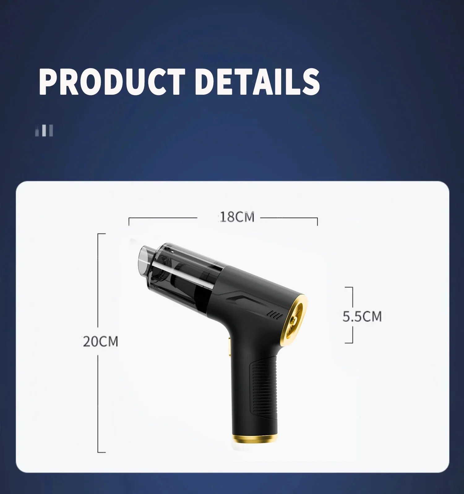 CENRR 98000PA potente Mini aspiradora de coche inalámbrico limpiador de coche portátil de mano pistola de aire CENRR 98000PA potente Mini aspiradora de coche inalámbrico limpiador de coche portátil de mano pistola de aire