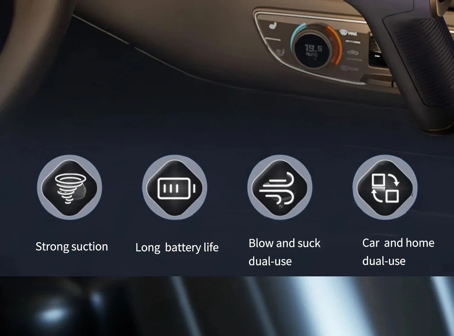 CENRR 98000PA potente Mini aspiradora de coche inal&aacute;mbrico limpiador de coche port&aacute;til de mano pistola de aire