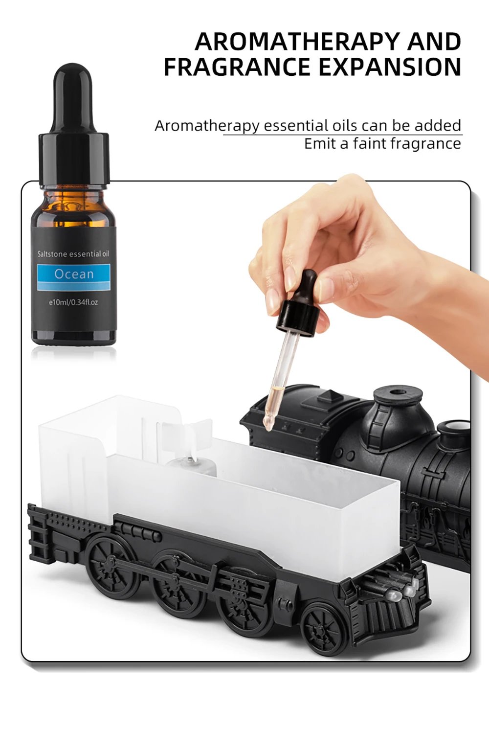 Aierwill-humidificador de aire de tren, difusores ultrasónicos de aromaterapia, generador de niebla, fragancia, aceite esencial, Difusor de Aroma, control remoto Aierwill-humidificador de aire de tren, difusores ultrasónicos de aromaterapia, generador de niebla, fragancia, aceite esencial, Difusor de Aroma, control remoto