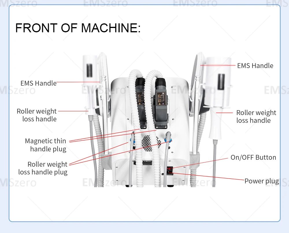 M&aacute;quina de terapia con rodillo EMS para estiramiento facial, masaje adelgazante al vac&iacute;o 360, m&aacute;quina de rodillo de bola interior para adelgazar y perder peso