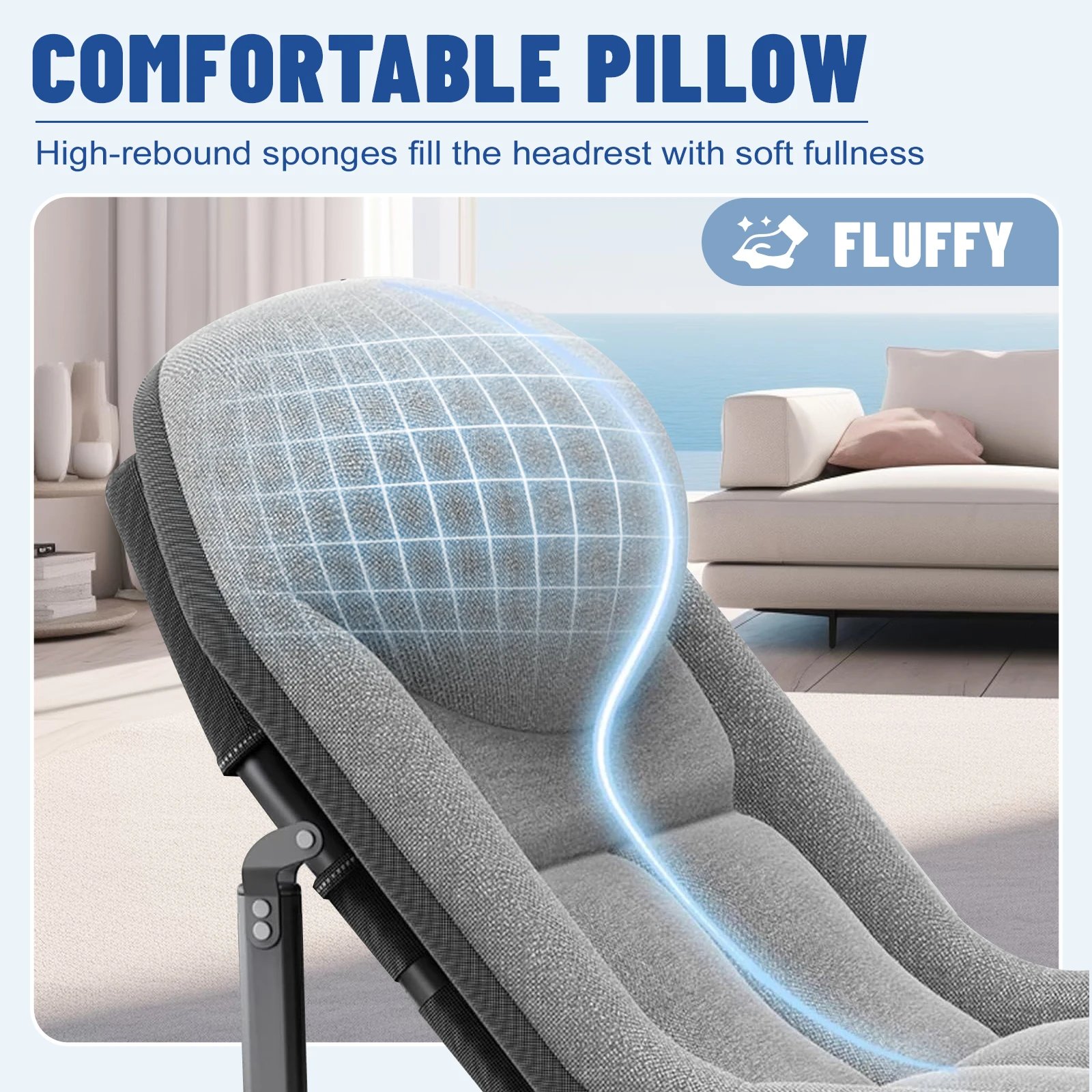 Cunas para adultos de 6 posiciones, cama port&aacute;til y plegable con colch&oacute;n y almohada, marco resistente para campamento, hogar