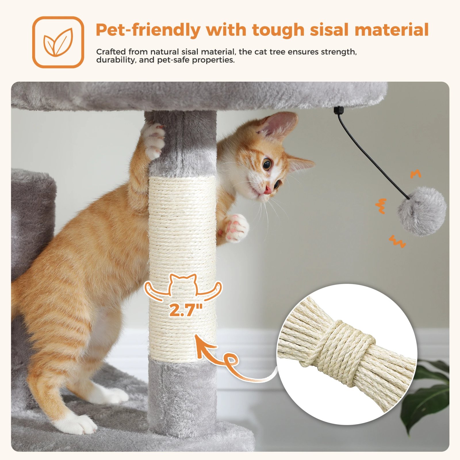 Árbol grande para gatos, torre alta para gatos de interior, Condo de gato de peluche de varios niveles con postes para rascar, tablas para rascar, perchas, cuádruplas Árbol grande para gatos, torre alta para gatos de interior, Condo de gato de peluche de varios niveles con postes para rascar, tablas para rascar, perchas, cuádruplas