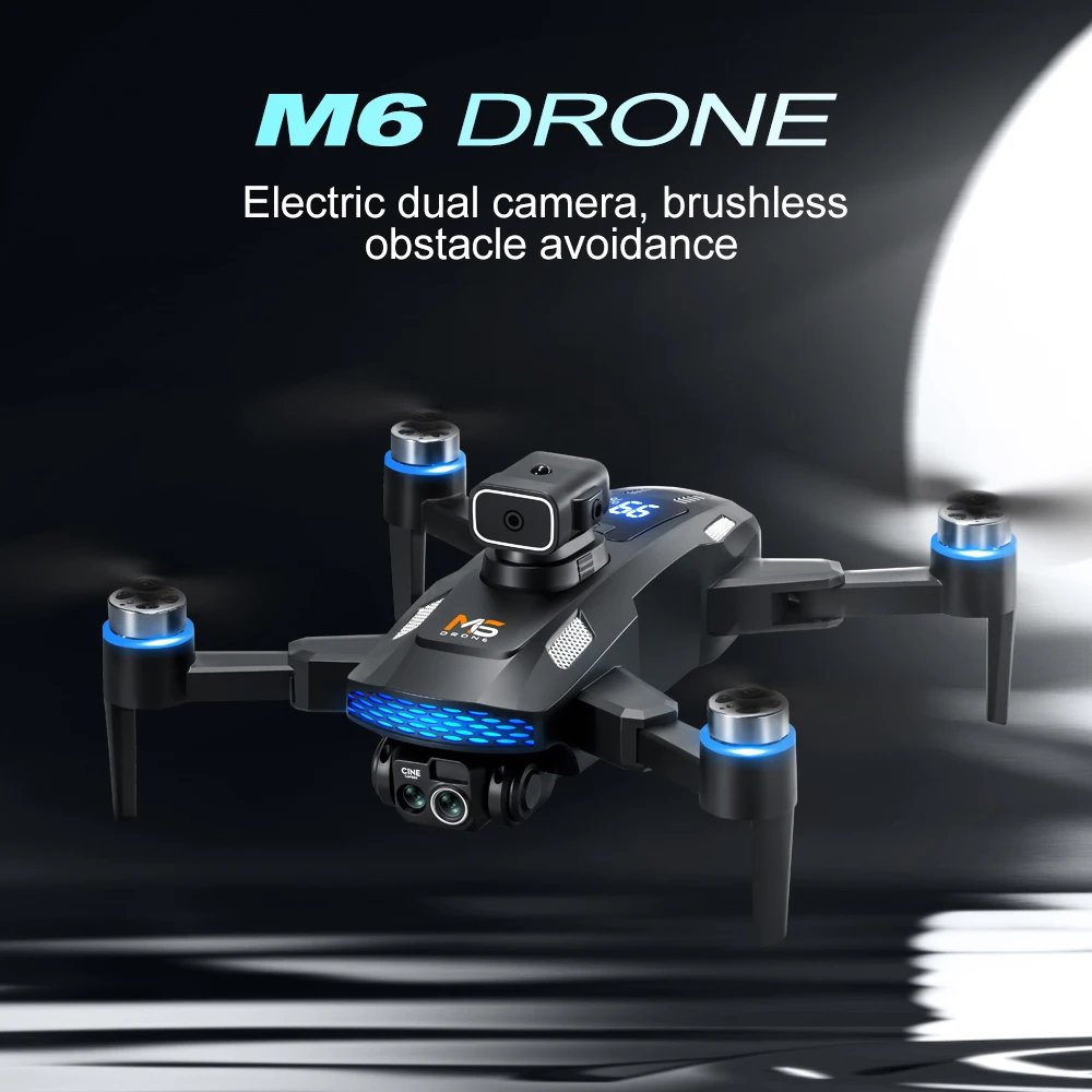 Para Xiaomi M6 Drone profesional 8K Cámara Drone 5G WIFI FPV UAV con pantalla de control remoto RC Dron evitación Quadcopter aéreo Para Xiaomi M6 Drone profesional 8K Cámara Drone 5G WIFI FPV UAV con pantalla de control remoto RC Dron evitación Quadcopter aéreo