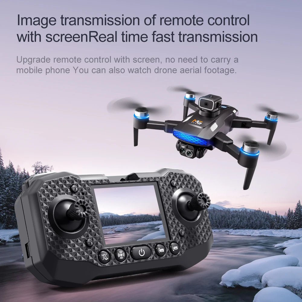Para Xiaomi M6 Drone profesional 8K Cámara Drone 5G WIFI FPV UAV con pantalla de control remoto RC Dron evitación Quadcopter aéreo Para Xiaomi M6 Drone profesional 8K Cámara Drone 5G WIFI FPV UAV con pantalla de control remoto RC Dron evitación Quadcopter aéreo