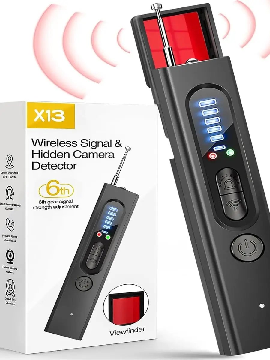 Detector de cámara, escáner de señal inalámbrico Rf, Detector de cámara para protección de seguridad, Detector de seguimiento GPS y sirena Detector de cámara, escáner de señal inalámbrico Rf, Detector de cámara para protección de seguridad, Detector de seguimiento GPS y sirena