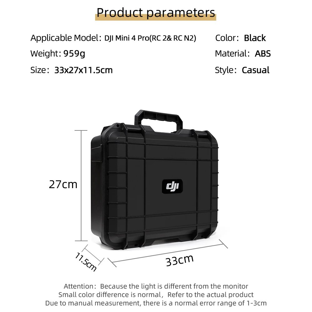 Para DJI Mini 3/4Pro funda Mini 4 Pro funda a prueba de explosiones Mini 4 Pro bolsa port&aacute;til caja impermeable carcasa dura funda de gran capacidad