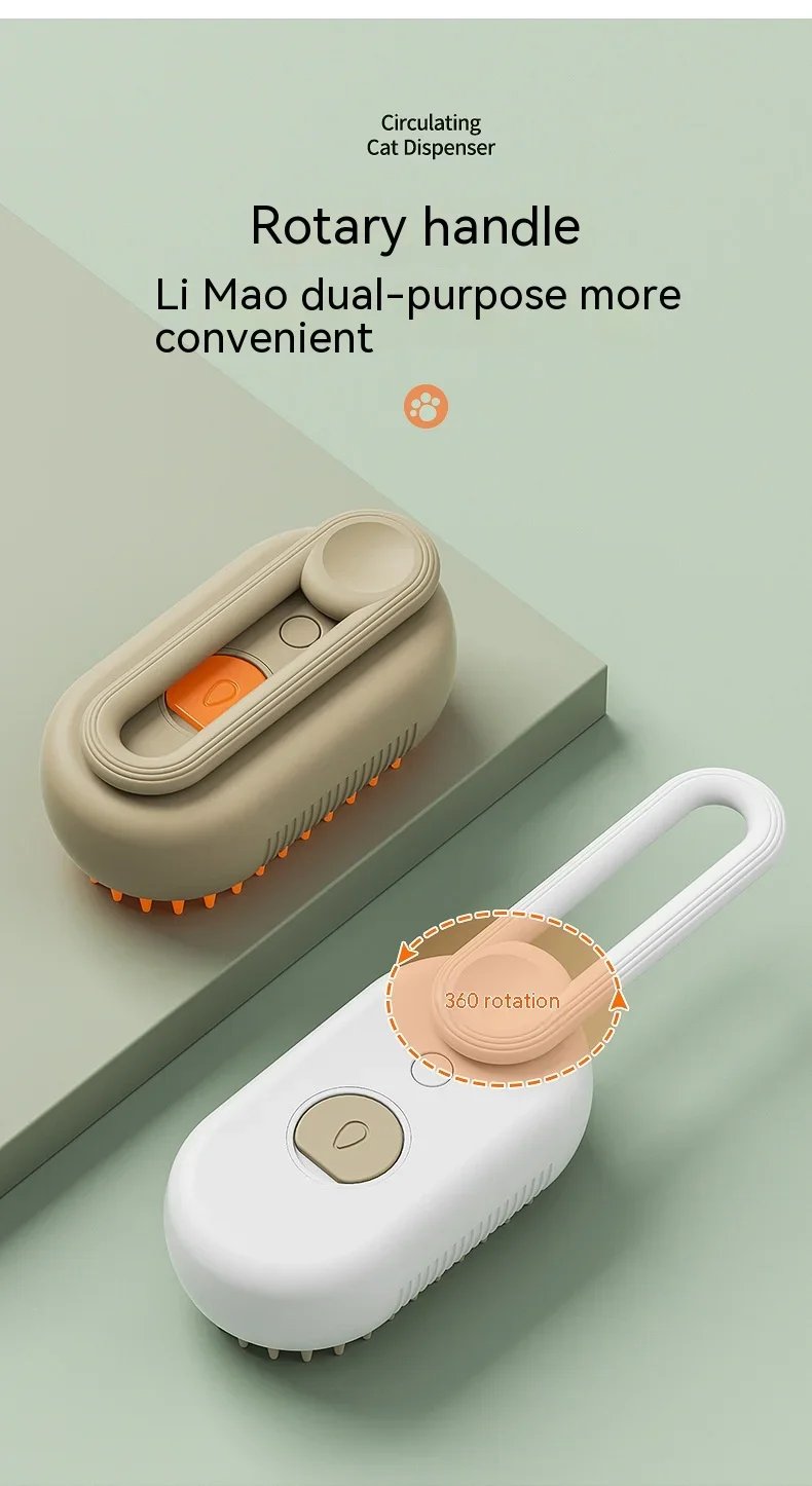 Cepillo de vapor eléctrico 3 en 1 para mascotas, pulverizador de limpieza para perros y gatos, peine de masaje, mango retráctil, cepillo de belleza para depilación de mascotas Cepillo de vapor eléctrico 3 en 1 para mascotas, pulverizador de limpieza para perros y gatos, peine de masaje, mango retráctil, cepillo de belleza para depilación de mascotas