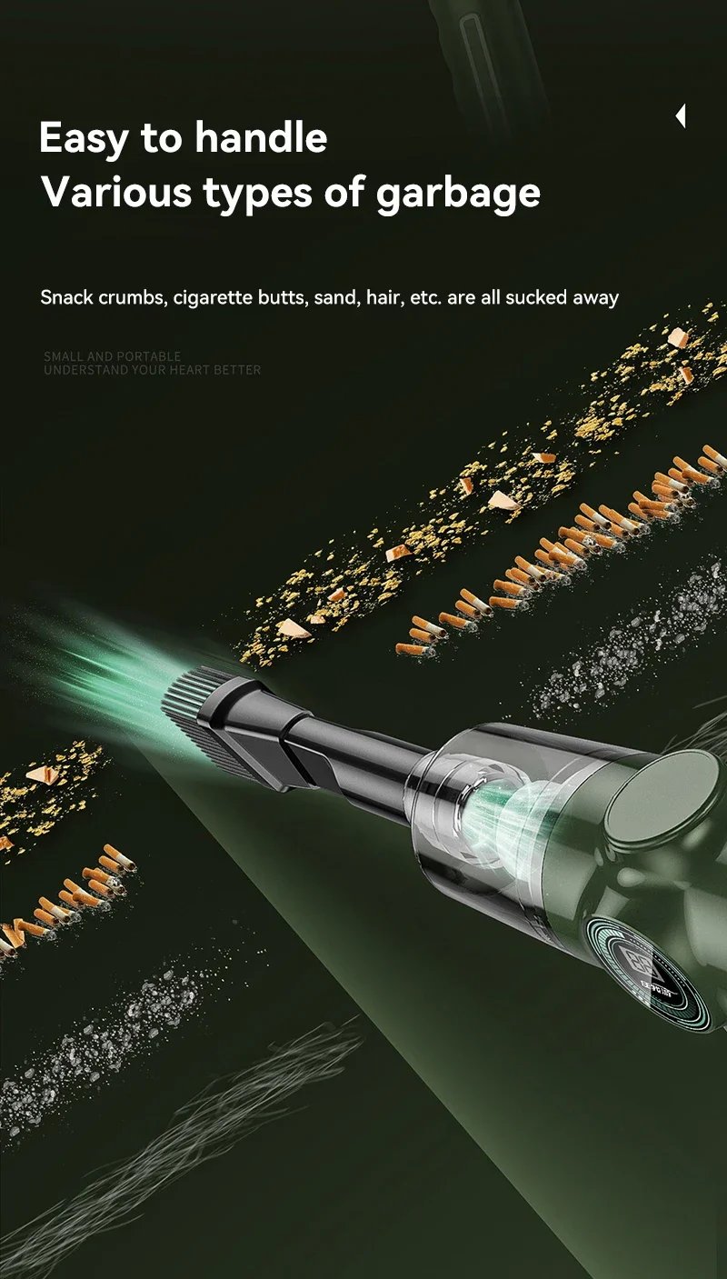 Xiaomi 9800000 Aspiradora PA, aspiradora inalámbrica 5 en 1 de doble uso en seco y húmedo para automóvil, limpiador de electrodomésticos de mano de súper alta potencia Xiaomi 9800000 Aspiradora PA, aspiradora inalámbrica 5 en 1 de doble uso en seco y húmedo para automóvil, limpiador de electrodomésticos de mano de súper alta potencia