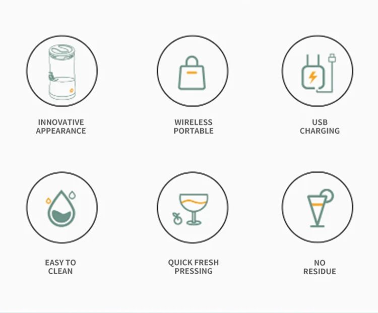 Extractor de frutas completamente automático, exprimidor doméstico, máquina de jugo portátil, separación de residuos, taza exprimidora de frutas en espiral bidireccional Extractor de frutas completamente automático, exprimidor doméstico, máquina de jugo portátil, separación de residuos, taza exprimidora de frutas en espiral bidireccional