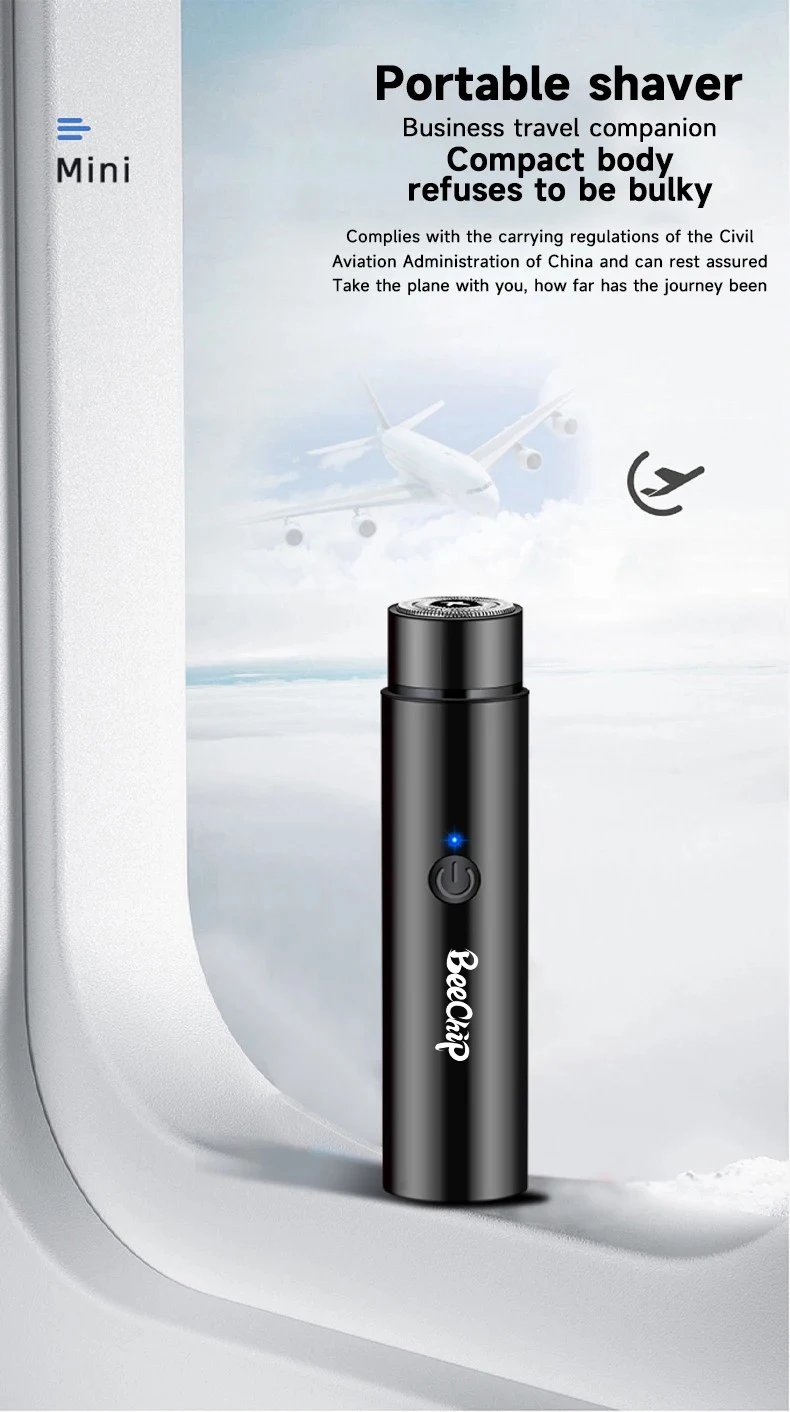 Mini Afeitadora eléctrica para hombre, modelos de carga USB, máquina de afeitar portátil sin daños en la piel Mini Afeitadora eléctrica para hombre, modelos de carga USB, máquina de afeitar portátil sin daños en la piel