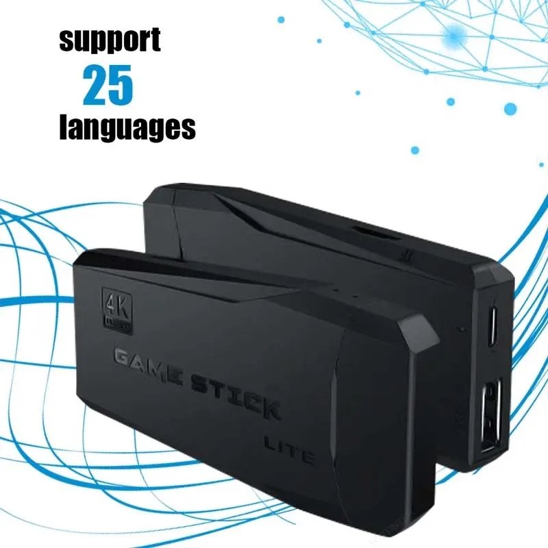 Consola de videojuegos con 20000 juegos integrados, mando inal&aacute;mbrico, TV Stick, 4K, HD, Retro, Mini reproductor de juegos port&aacute;til