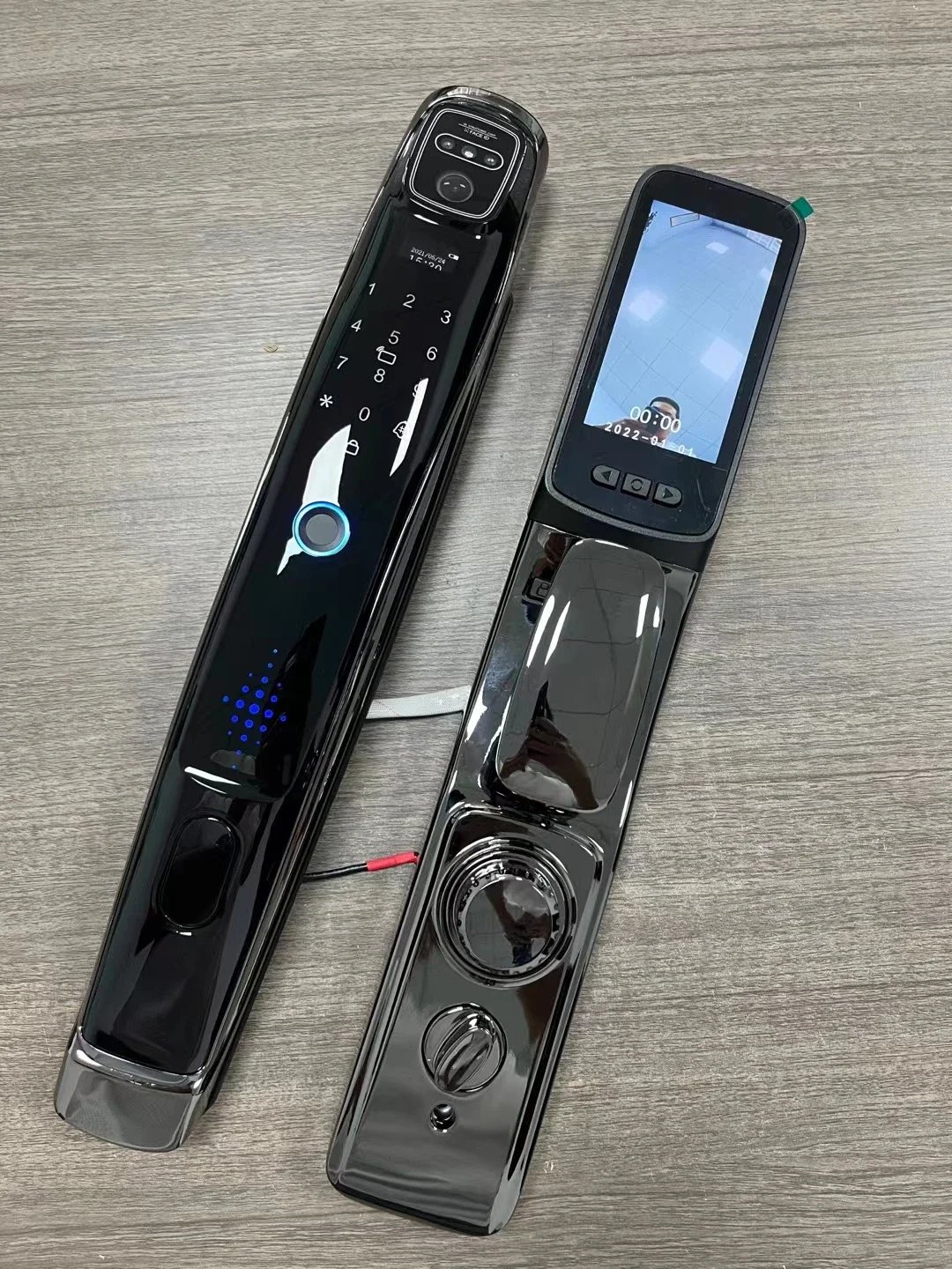 Cerradura de puerta inteligente con reconocimiento facial, aplicación Wifi Tuya, con cámara, videollamada, intercomunicador de voz, cerradura de puerta Digital, cerradura de puerta automática Cerradura de puerta inteligente con reconocimiento facial, aplicación Wifi Tuya, con cámara, videollamada, intercomunicador de voz, cerradura de puerta Digital, cerradura de puerta automática