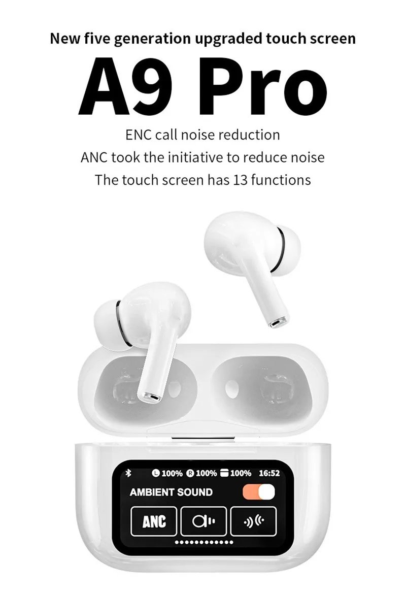 Auriculares AI Sony inalámbricos con Bluetooth, auriculares con traductor AI, 147 idiomas con pantalla táctil, Control por aplicación de comunicación Auriculares AI Sony inalámbricos con Bluetooth, auriculares con traductor AI, 147 idiomas con pantalla táctil, Control por aplicación de comunicación