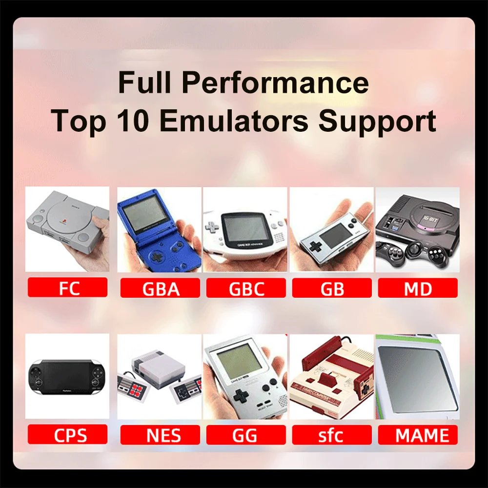 GAMINJA X7 consola de juegos portátil de 4,3 pulgadas pantalla IPS reproductor de videojuegos consola de juegos HD 10000 juegos integrados para GBA GBC NES GBC GAMINJA X7 consola de juegos portátil de 4,3 pulgadas pantalla IPS reproductor de videojuegos consola de juegos HD 10000 juegos integrados para GBA GBC NES GBC