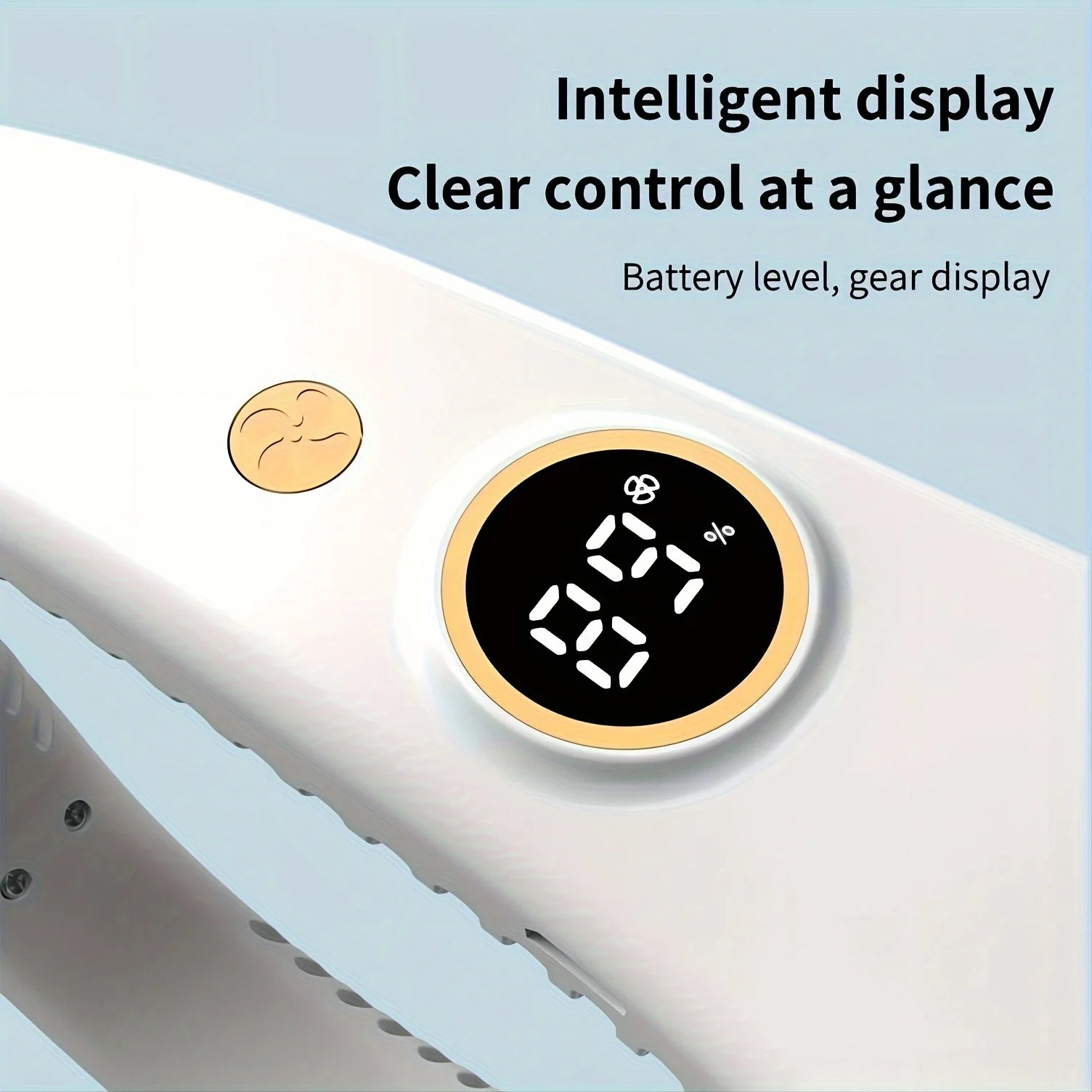 Ventilador de cuello sin aspas recargable portátil, refrigeración de 360 °, Personal, para viajes y deportes al aire libre con pantalla Digital Ventilador de cuello sin aspas recargable portátil, refrigeración de 360 °, Personal, para viajes y deportes al aire libre con pantalla Digital