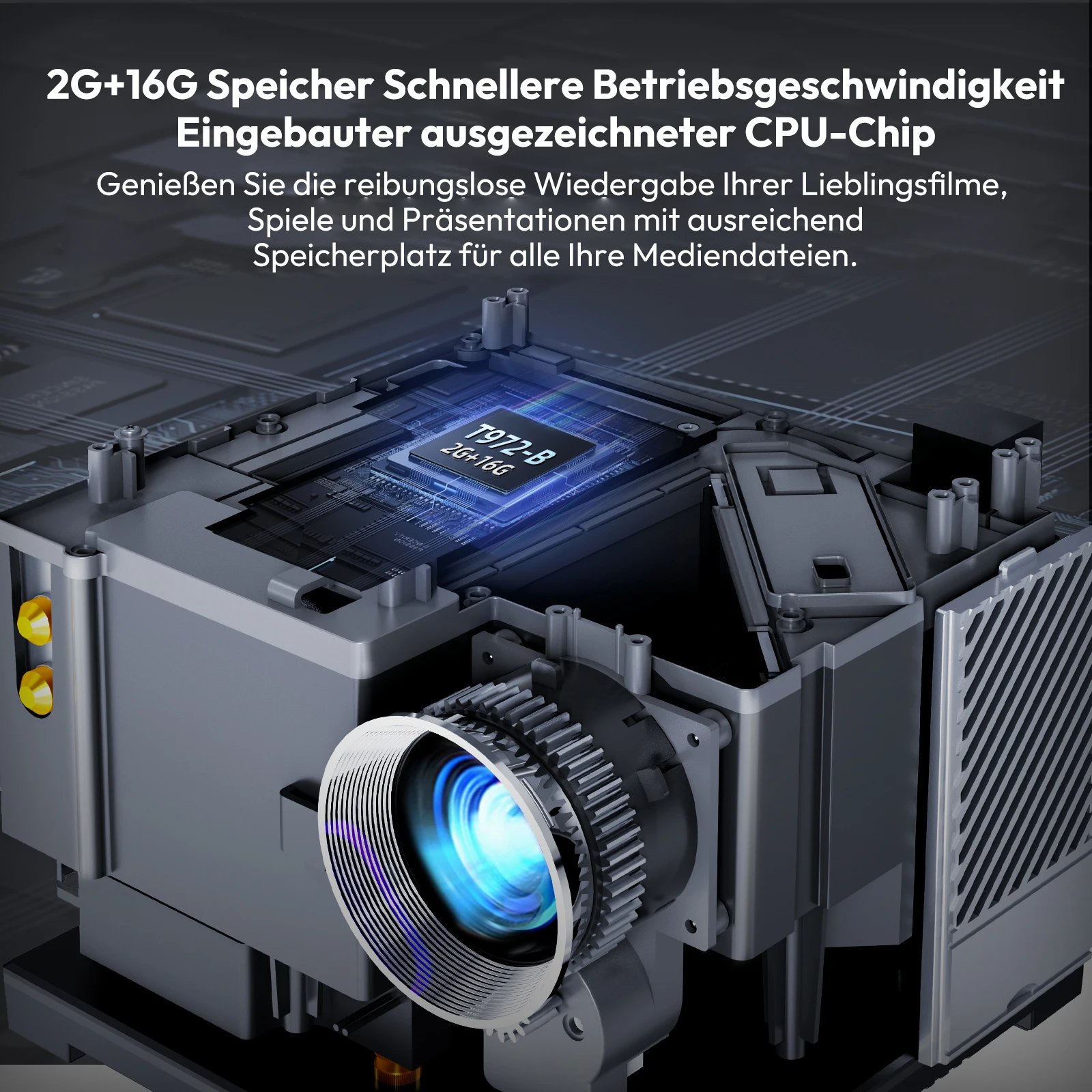 Proyector XGODY 4K X3 con WiFi Bluetooth Proyector de pel&iacute;culas para uso en exteriores Proyector Compatible con iOS Android HDMI TV Stick