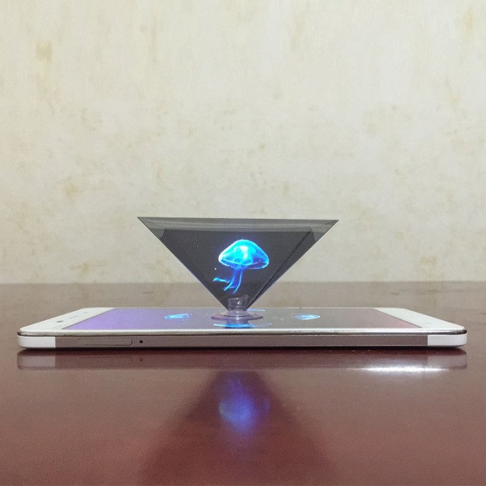 Proyector de pantalla de pirámide de holograma 3D, amplificador de soporte de Video, pantalla móvil Universal, lupa de pantalla celular para Teléfono Móvil Inteligente Proyector de pantalla de pirámide de holograma 3D, amplificador de soporte de Video, pantalla móvil Universal, lupa de pantalla celular para Teléfono Móvil Inteligente