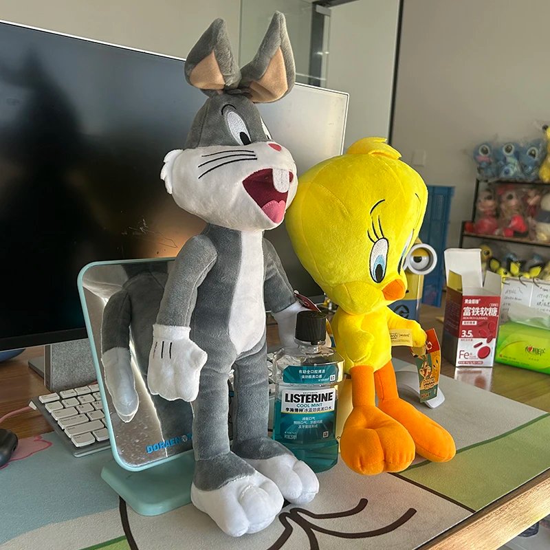 Big Looney Tunes Bugs Bunny juguete de peluche Tweety Bird Bunny Anime película de dibujos animados peluches muñeco de peluche juguetes regalo Big Looney Tunes Bugs Bunny juguete de peluche Tweety Bird Bunny Anime película de dibujos animados peluches muñeco de peluche juguetes regalo