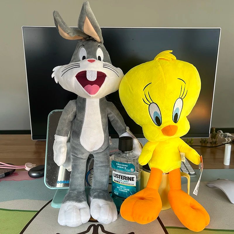 Big Looney Tunes Bugs Bunny juguete de peluche Tweety Bird Bunny Anime película de dibujos animados peluches muñeco de peluche juguetes regalo Big Looney Tunes Bugs Bunny juguete de peluche Tweety Bird Bunny Anime película de dibujos animados peluches muñeco de peluche juguetes regalo