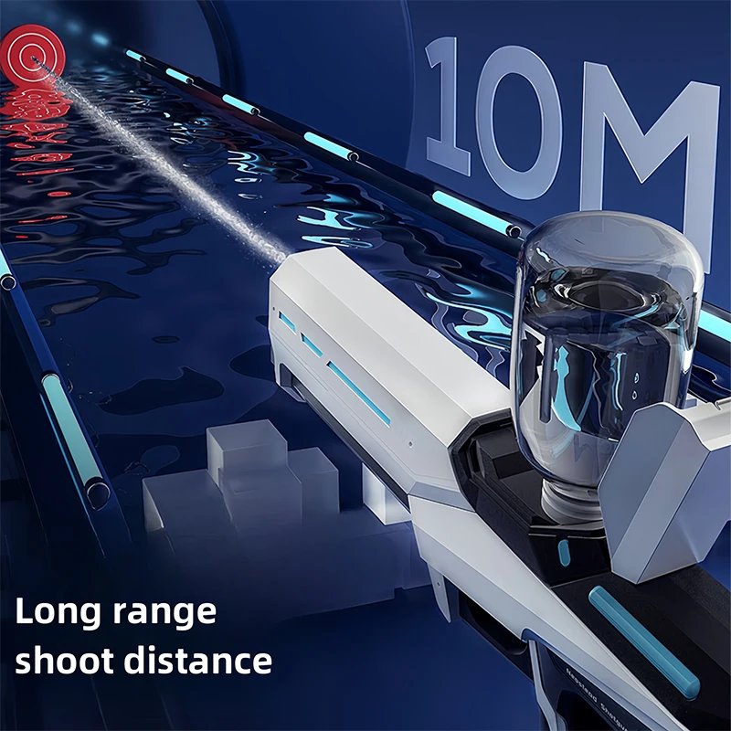 Pistolas de agua eléctricas para adultos, potentes chorros, succión automática de agua, juguete de playa al aire libre para verano, regalo para niños Pistolas de agua eléctricas para adultos, potentes chorros, succión automática de agua, juguete de playa al aire libre para verano, regalo para niños