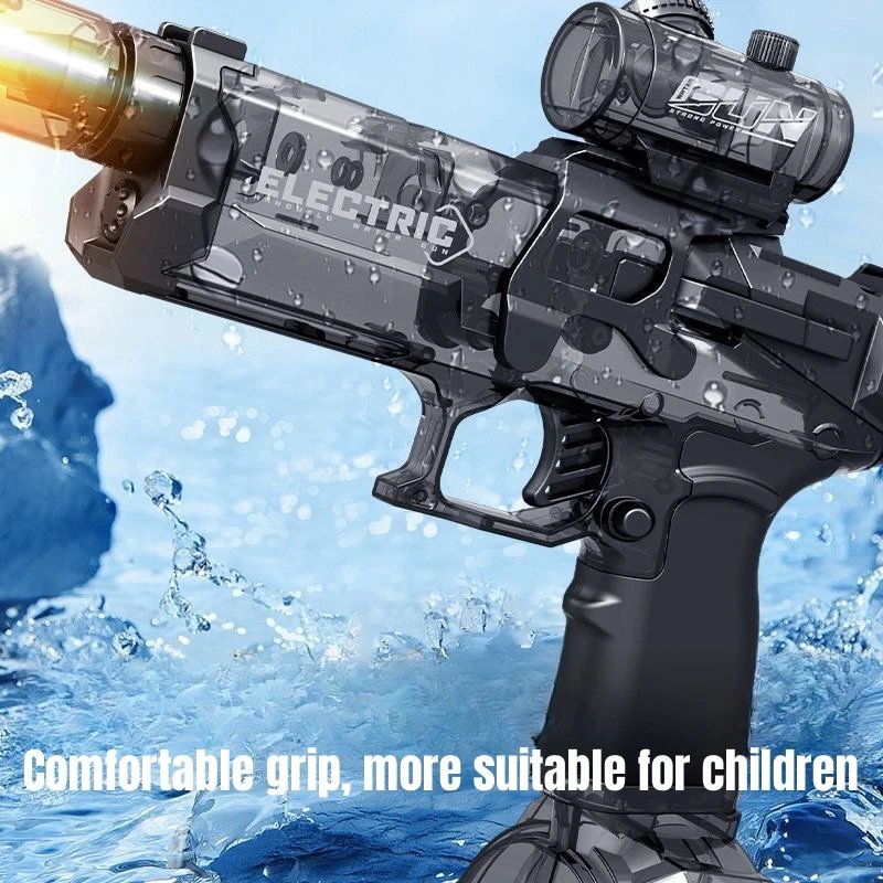 Pistola de agua el&eacute;ctrica de alta presi&oacute;n para ni&ntilde;os, juguetes de verano para exteriores, playa, piscina, jard&iacute;n, juegos de lucha, r&aacute;fagas autom&aacute;ticas, regalos de pistola de agua