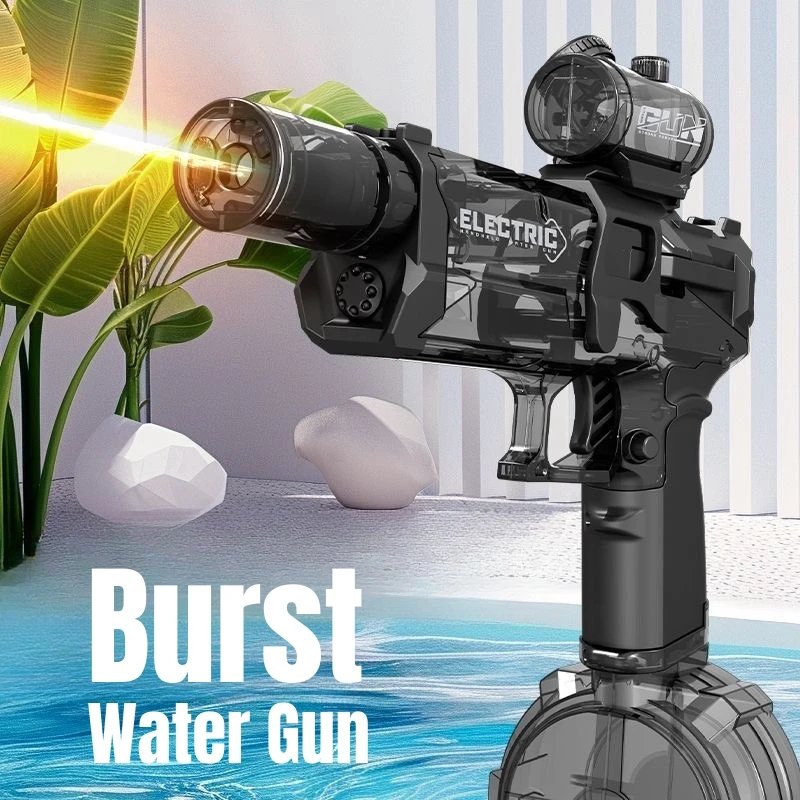 Pistola de agua el&eacute;ctrica de alta presi&oacute;n para ni&ntilde;os, juguetes de verano para exteriores, playa, piscina, jard&iacute;n, juegos de lucha, r&aacute;fagas autom&aacute;ticas, regalos de pistola de agua