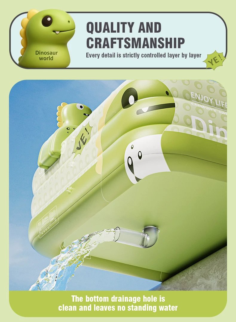 Piscina inflable grande para ni&ntilde;os, 1,5 M/1,8 M/2,1 M/2,6 M, extra&iacute;ble sobre el suelo, piscinas de Fiesta familiar de Pvc, juguetes al aire libre