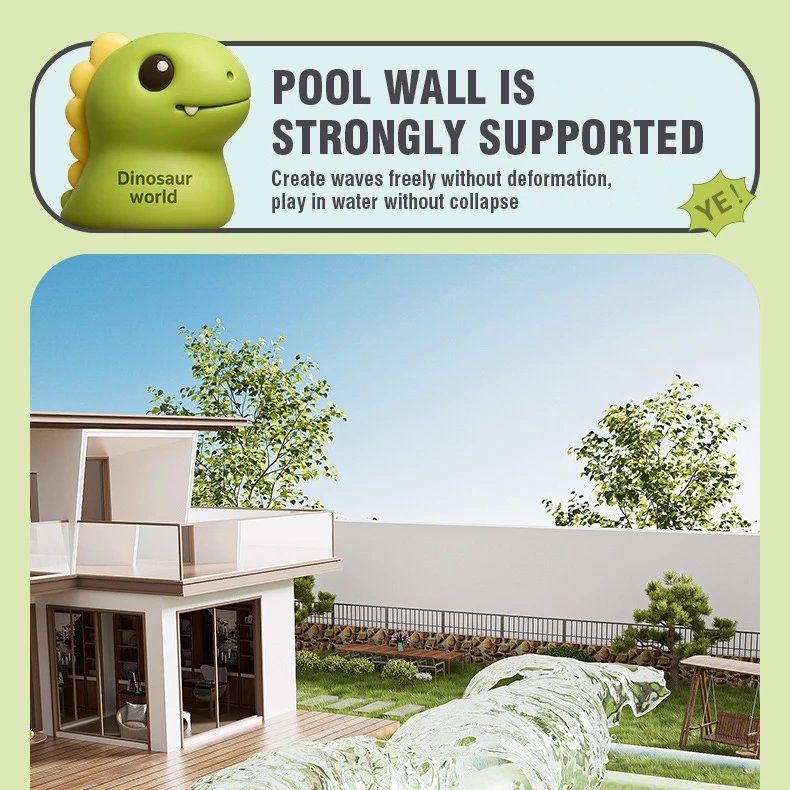 Piscina inflable grande para ni&ntilde;os, 1,5 M/1,8 M/2,1 M/2,6 M, extra&iacute;ble sobre el suelo, piscinas de Fiesta familiar de Pvc, juguetes al aire libre