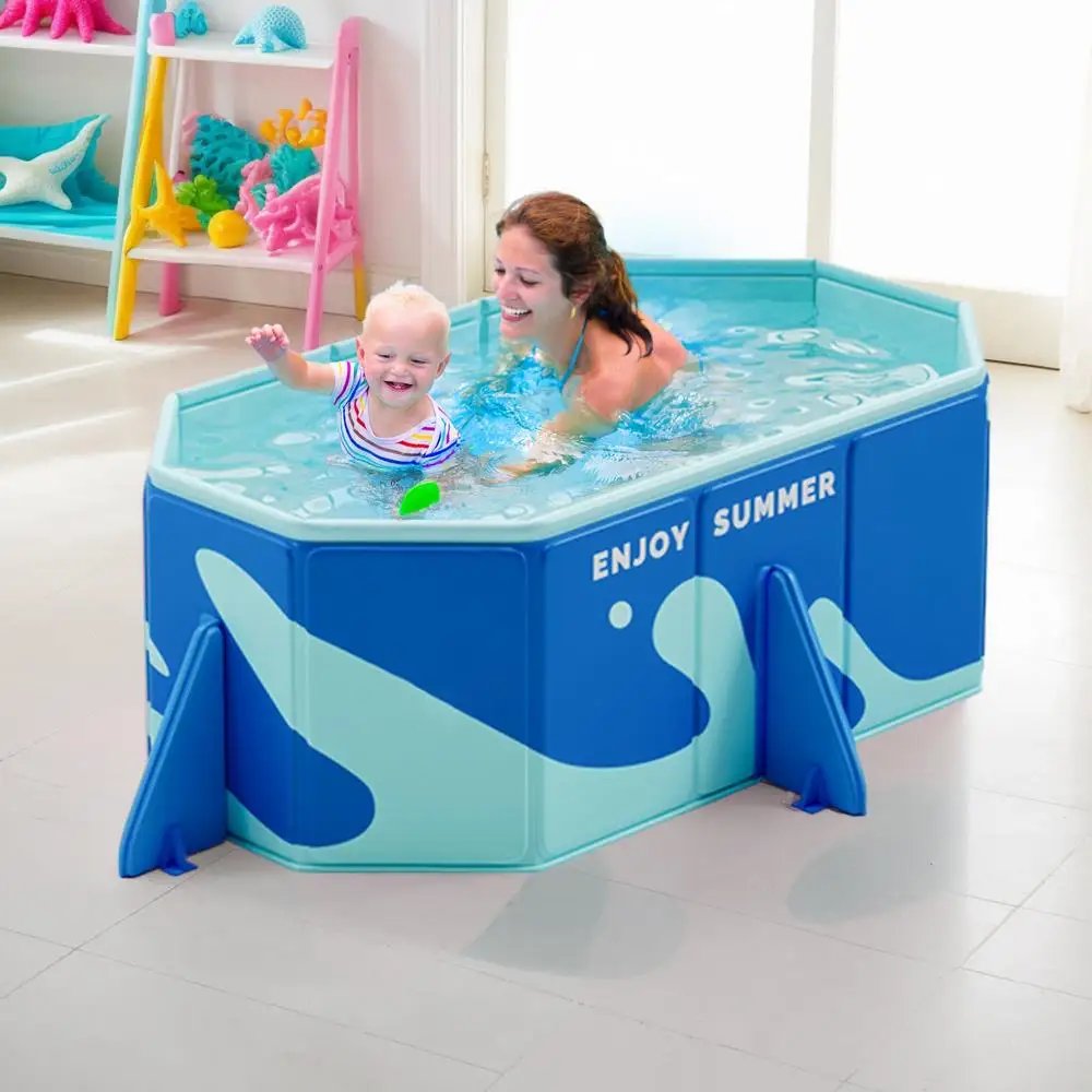 Piscina plegable plegable para mascotas, bañera antideslizante no inflable para caminar, suministros portátiles para el cuidado de perros para mascotas Piscina plegable plegable para mascotas, bañera antideslizante no inflable para caminar, suministros portátiles para el cuidado de perros para mascotas