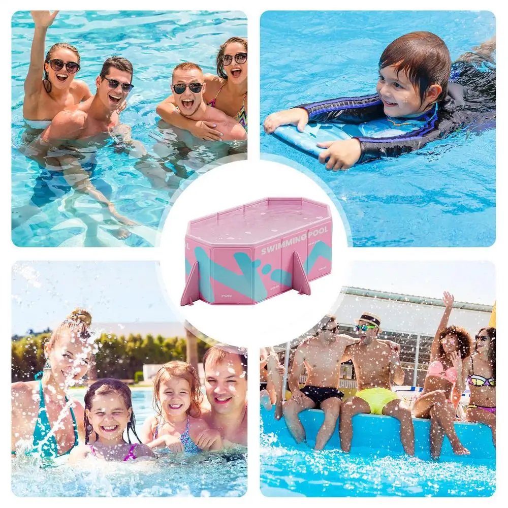 Piscina plegable plegable para mascotas, bañera antideslizante no inflable para caminar, suministros portátiles para el cuidado de perros para mascotas Piscina plegable plegable para mascotas, bañera antideslizante no inflable para caminar, suministros portátiles para el cuidado de perros para mascotas