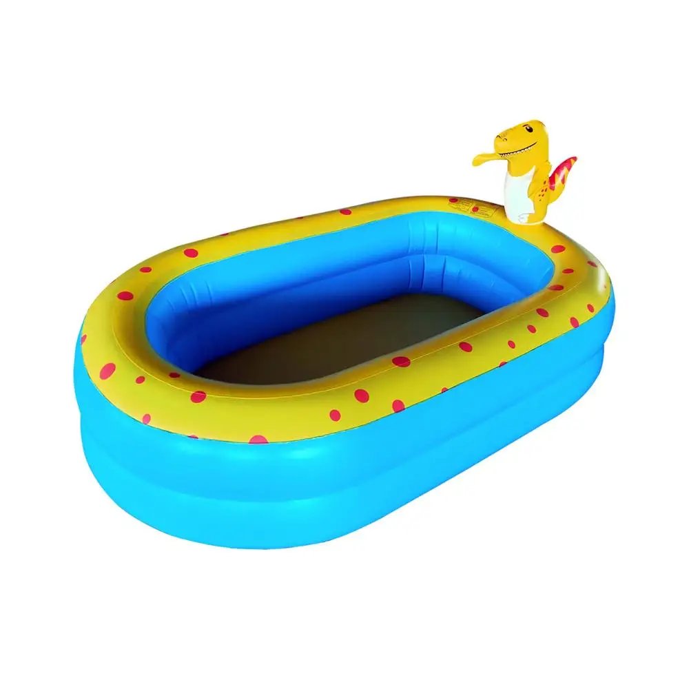 Piscina inflable con aspersor, bonita familia de dinosaurios, centro de juegos, juguetes acuáticos para patio trasero para niños y niñas Piscina inflable con aspersor, bonita familia de dinosaurios, centro de juegos, juguetes acuáticos para patio trasero para niños y niñas