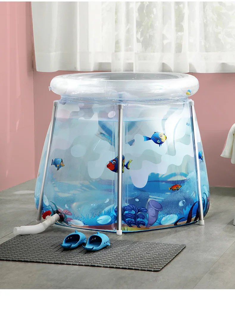 Ba&ntilde;era inflable para beb&eacute;, ba&ntilde;era plegable, ducha, lavabo, piscina para reci&eacute;n nacido, 2 pedidos