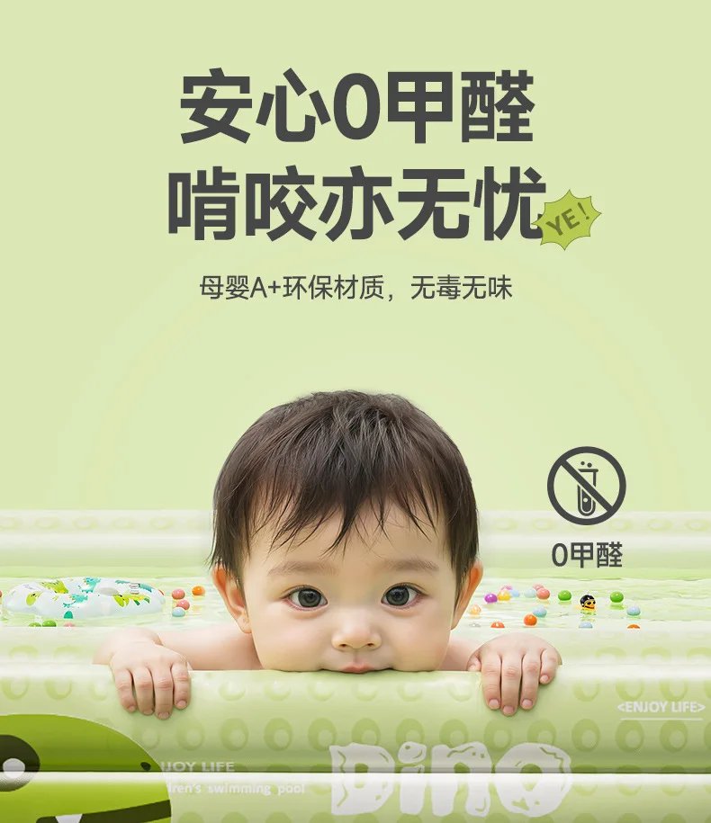 Piscina inflable de dinosaurio peque&ntilde;o, piscina dom&eacute;stica interior y exterior, piscina plegable grande para exteriores