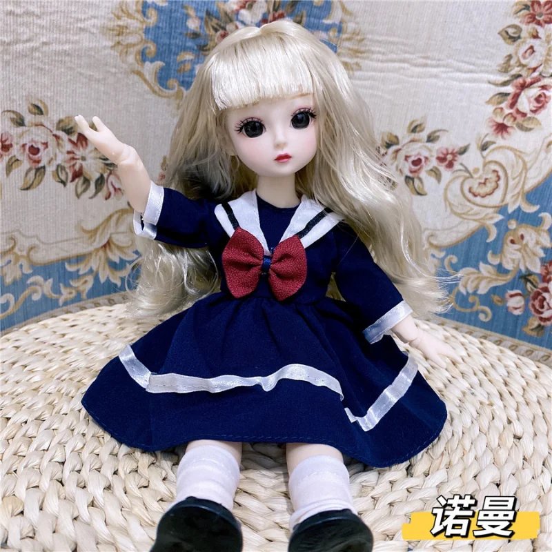 Mu&ntilde;eca gorda de 30cm, 12 articulaciones m&oacute;viles, vestido para ni&ntilde;as, ojos marrones 3D, juguete con ropa, zapatos, juguetes para ni&ntilde;as, regalo para ni&ntilde;os, 1/6