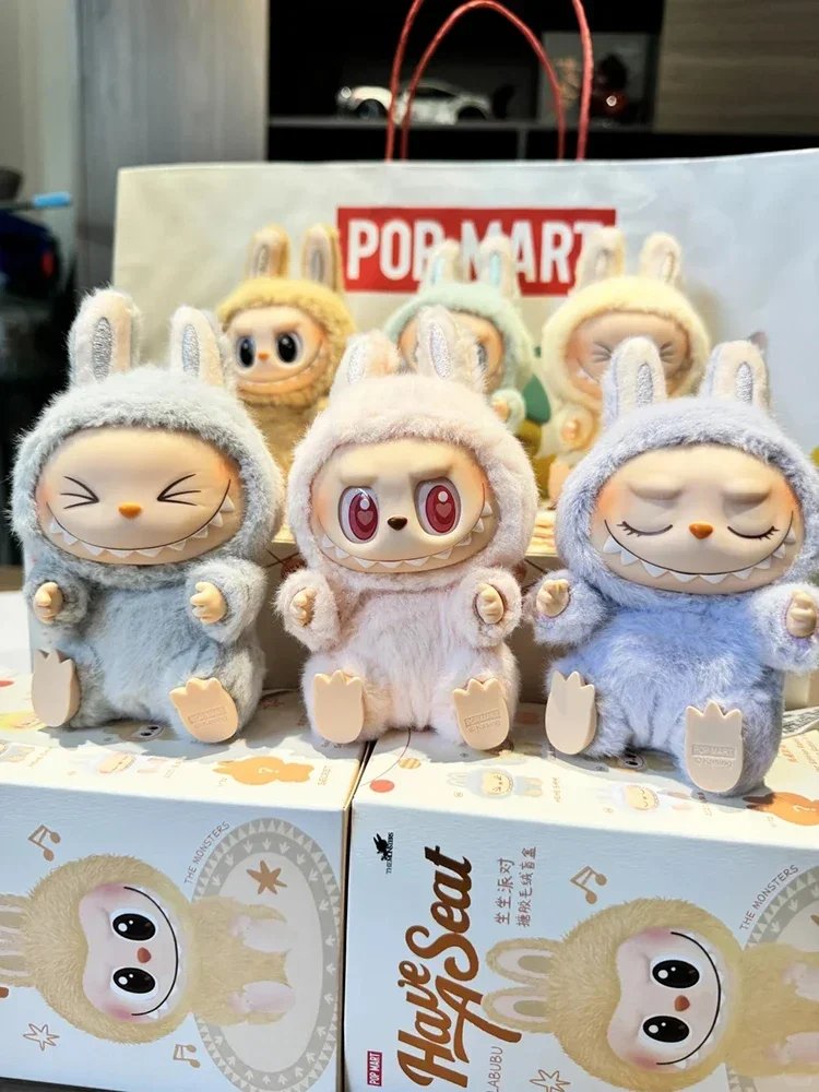 Labubu auténtico banquete sentado cara de vinilo serie 2,0 colgante muñeca decoración del hogar llavero serie modelo juguete para regalo para niños Labubu auténtico banquete sentado cara de vinilo serie 2,0 colgante muñeca decoración del hogar llavero serie modelo juguete para regalo para niños