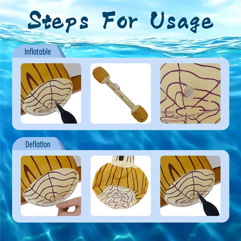 A49K-juguetes inflables de fila flotante, juego de Fiesta EN LA Piscina para ni&ntilde;os adultos, balsas de troncos para flotar juguetes para juegos de playa de verano