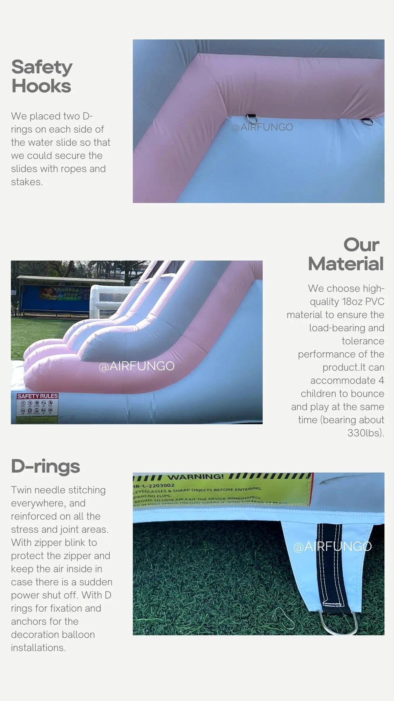 Tobogán de agua inflable de grado comercial para adultos y niños, castillo hinchable para piscina, incluye soplador personalizado Tobogán de agua inflable de grado comercial para adultos y niños, castillo hinchable para piscina, incluye soplador personalizado