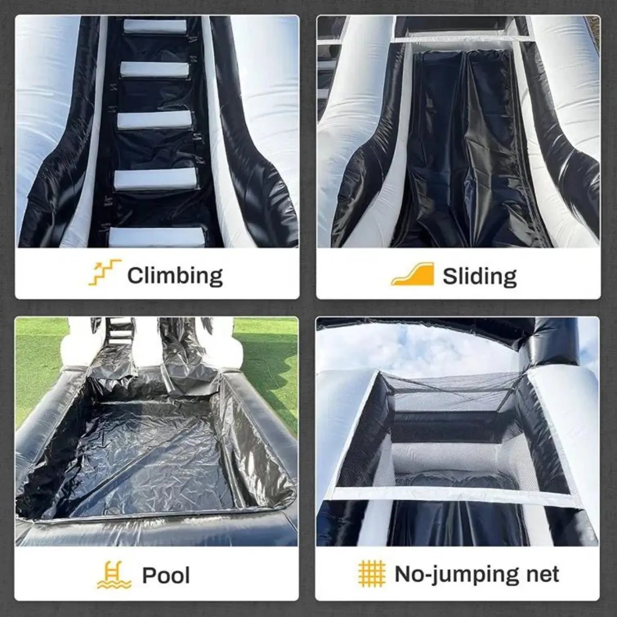 Tobogán de agua inflable de grado comercial para adultos y niños, castillo hinchable para piscina, incluye soplador personalizado Tobogán de agua inflable de grado comercial para adultos y niños, castillo hinchable para piscina, incluye soplador personalizado