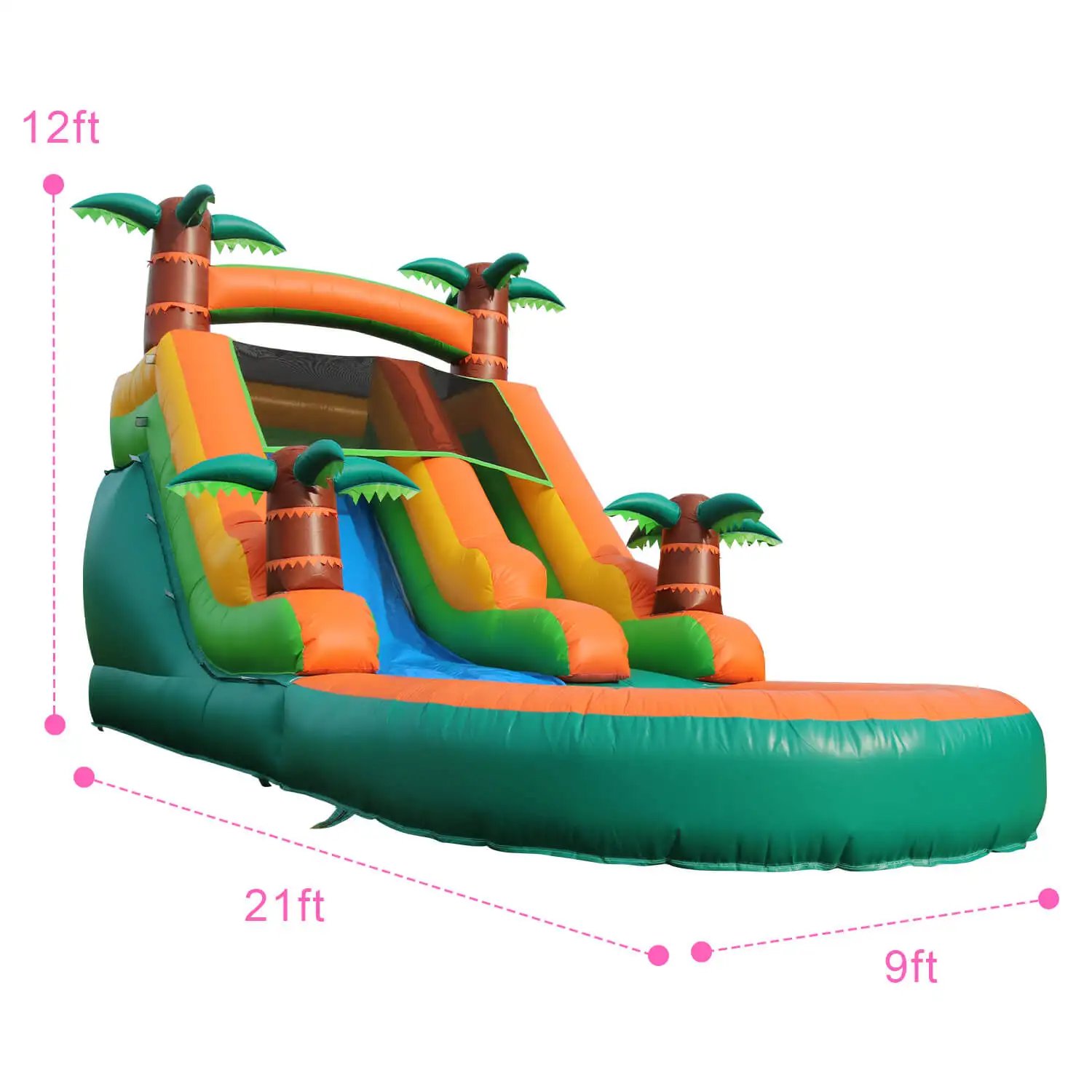 Piscina inflable de verano para exteriores, rebote de aire, diversión de agua, equipo de juego, bola de burbuja de doble tobogán de agua inflable Piscina inflable de verano para exteriores, rebote de aire, diversión de agua, equipo de juego, bola de burbuja de doble tobogán de agua inflable